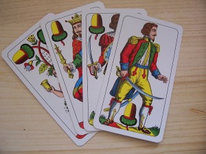 Plausch-Jassen im Wildenstein in Feldis (Foto: Einfachdeutsche Jaßkarten)