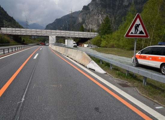 Unfall auf der A13 in Rothenbrunnen