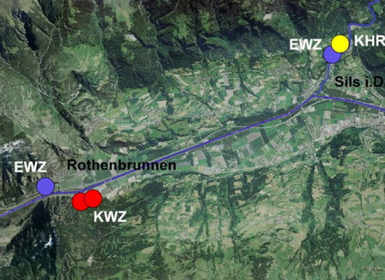 Rhäzünser Rheinauen, Hinterrhein und Albula von Wasserstandsschwankungen beeinträchtigt