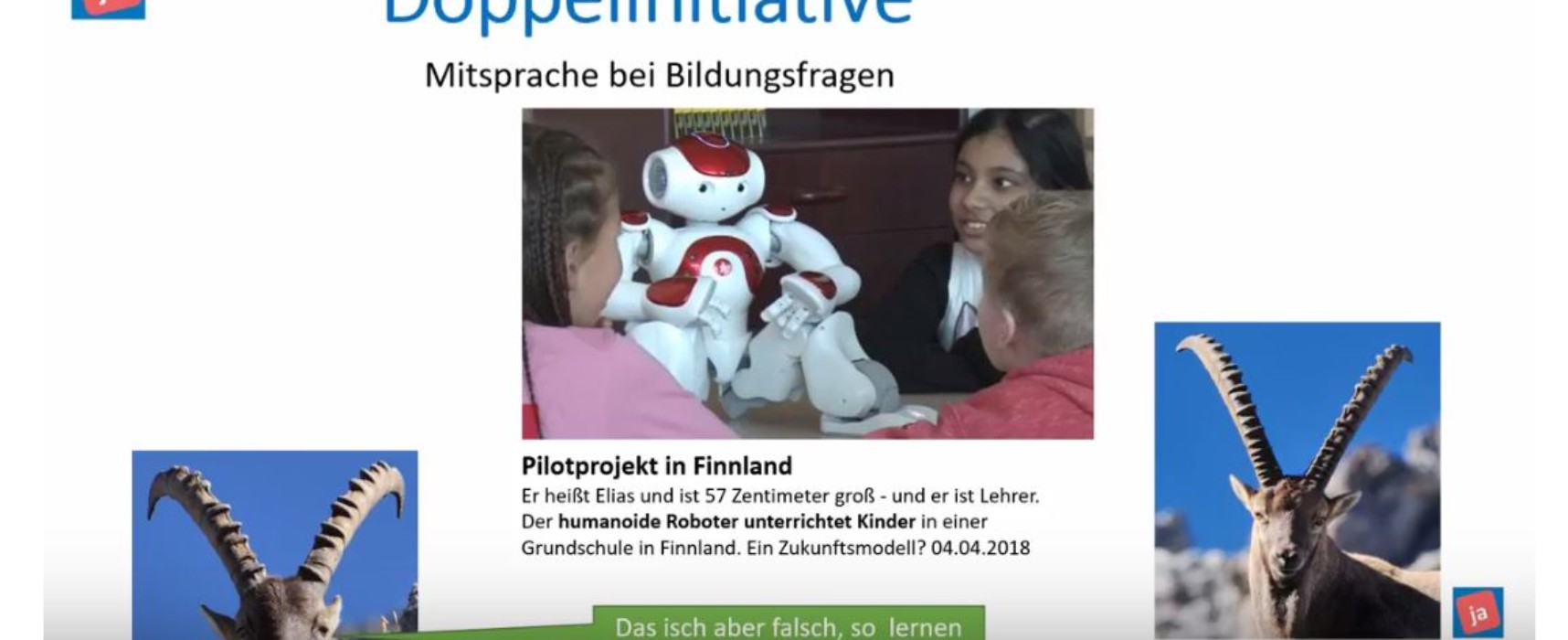 Leserbrief zur Doppelinitiative