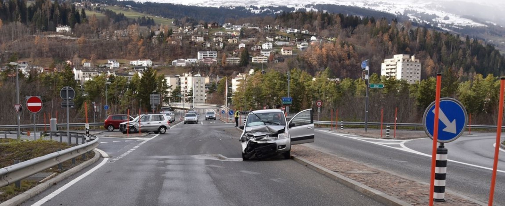 Unfall auf Schinstraße zwischen Thusis und Sils i.D.: