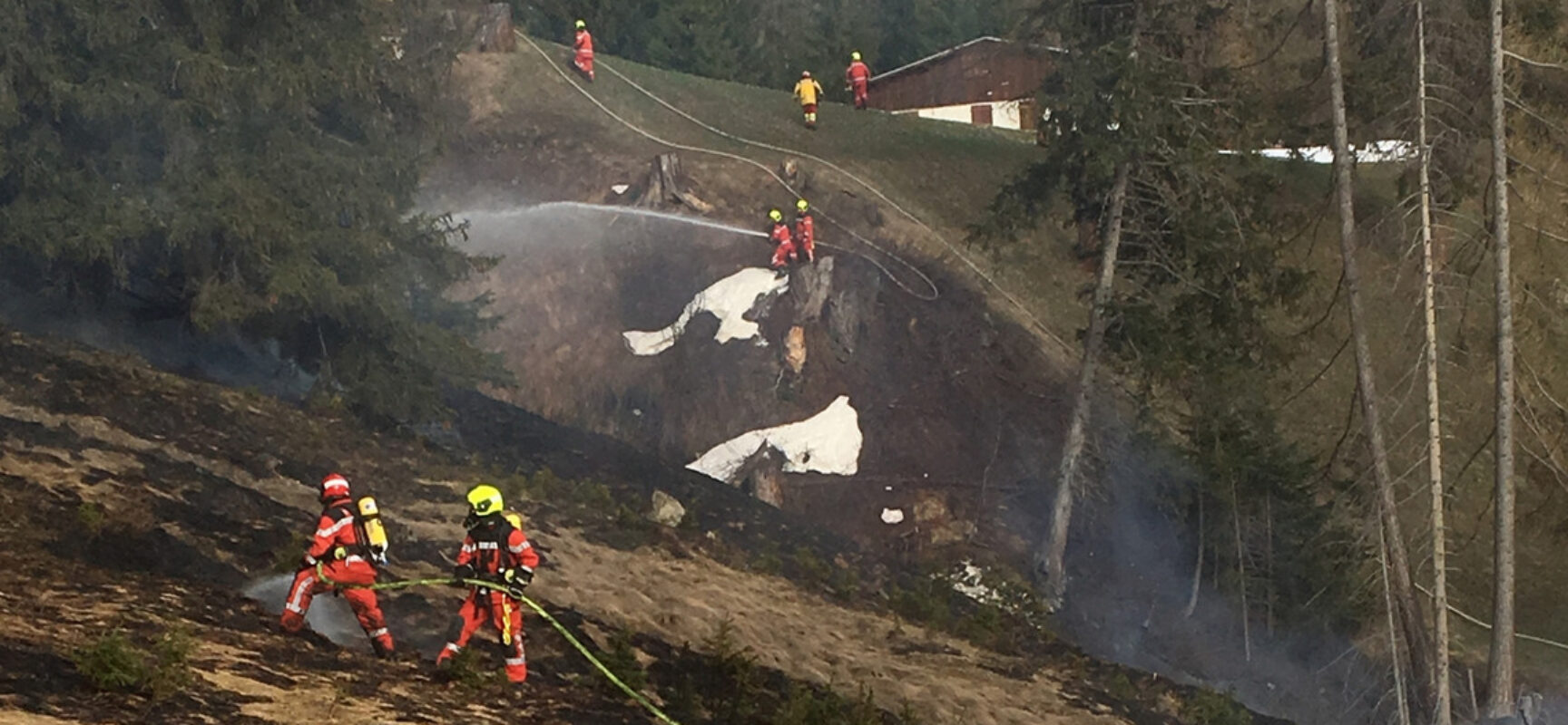 Ostern verursachte Feuerwehreinsatz in Domleschg
