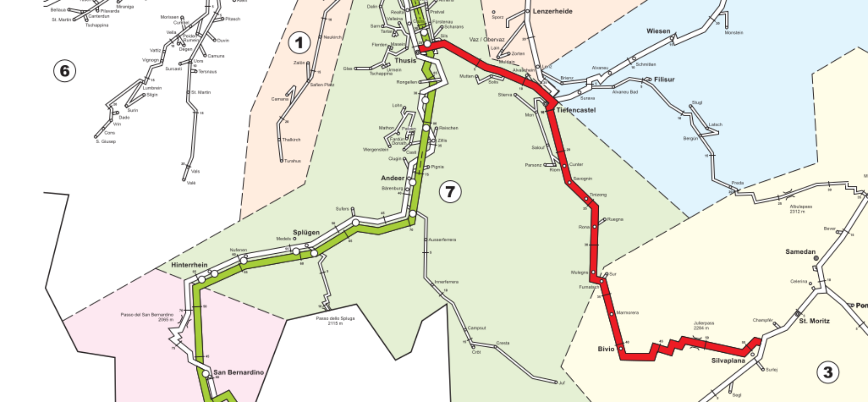 Hauptstraße Thusis – Tiefencastel – Silvaplana wird ab 2020 zur Nationalstraße N29