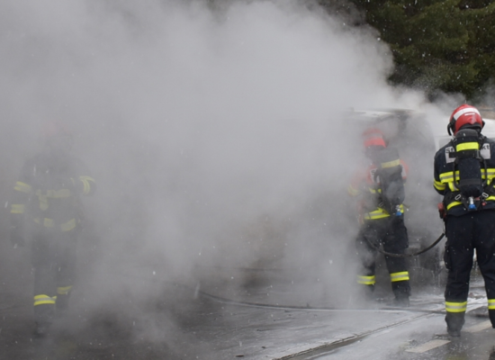 Lieferwagenbrand in Thusis: