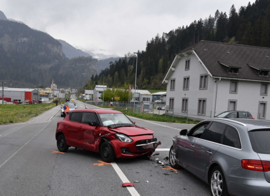 Thusis: Hoher Sachschaden bei Verkehrsunfall