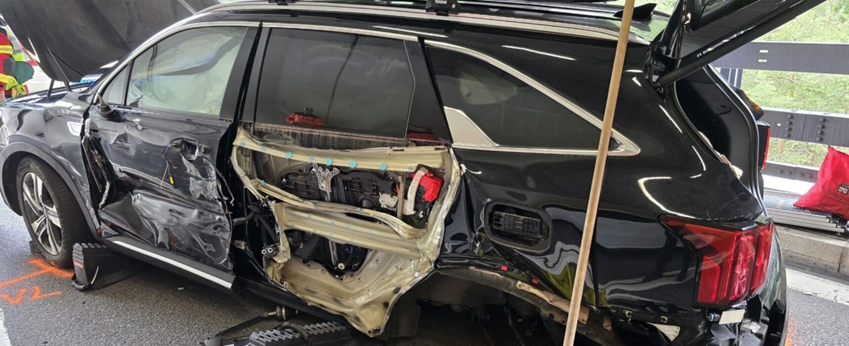 Unfall auf der A13, Rongellen