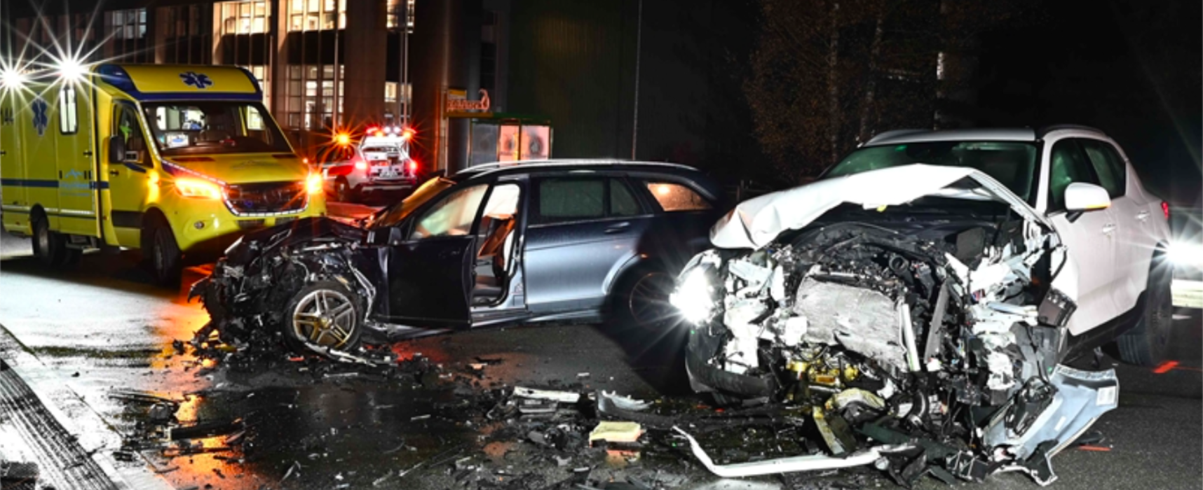Heftiger Unfall in Rhäzüns