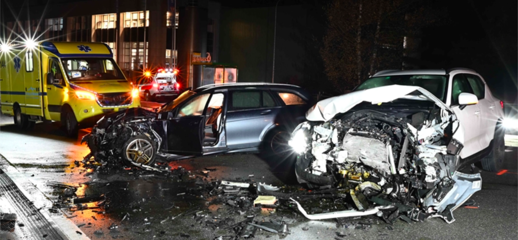 Heftiger Unfall in Rhäzüns