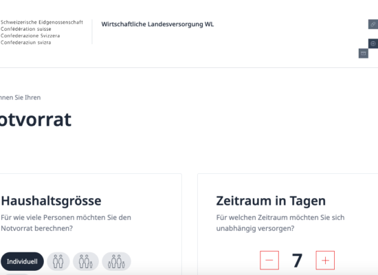 Bevölkerung soll Notvorräte anlegen