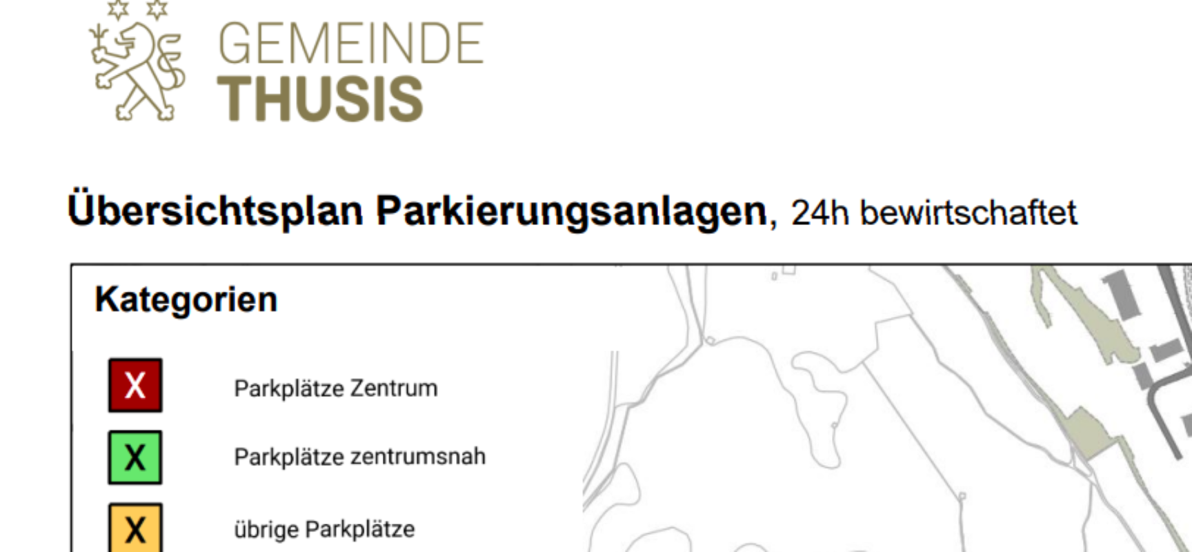 Gemeinderat von Thusis erhöht Parkgebühren