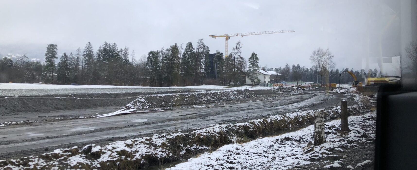 Massive Erdarbeiten in Cazis