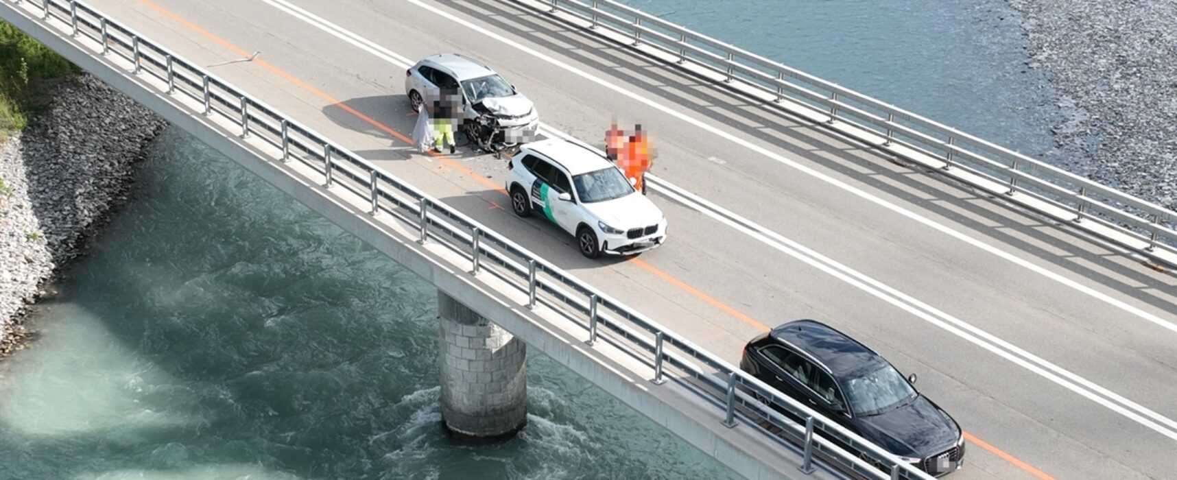 Unfall auf Brücke in Bonaduz