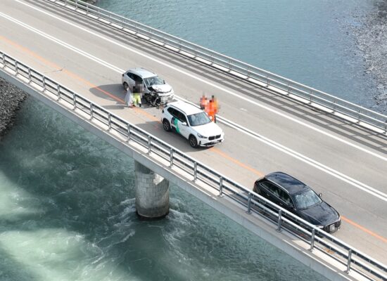 Unfall auf Brücke in Bonaduz