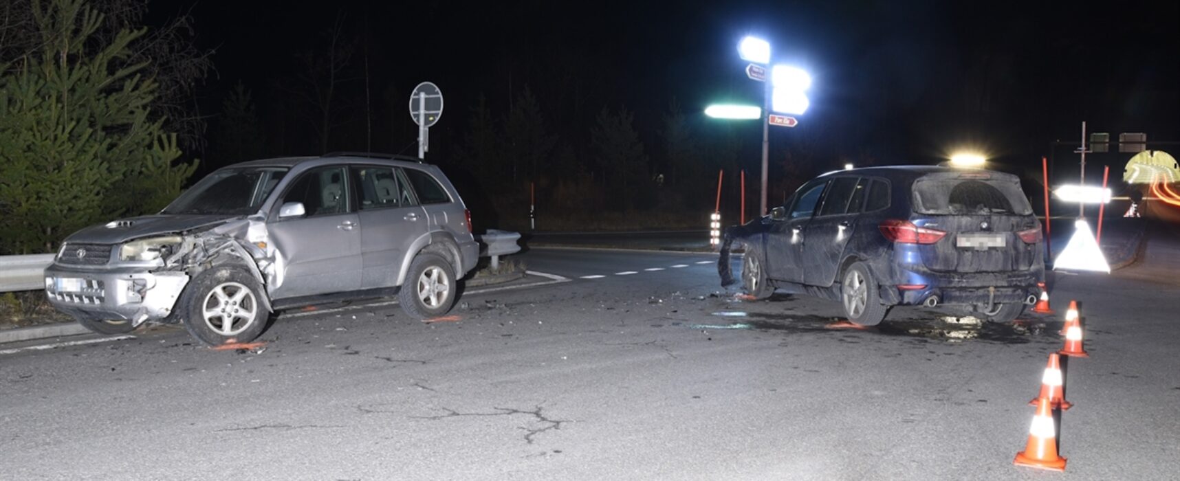 Nächtlicher Unfall in Sils im Domleschg