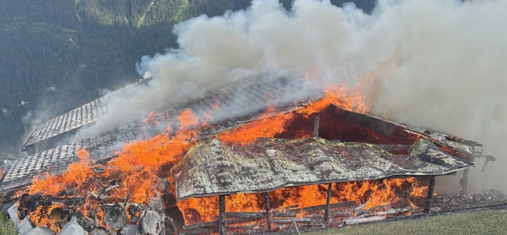 Brand in Tschappina