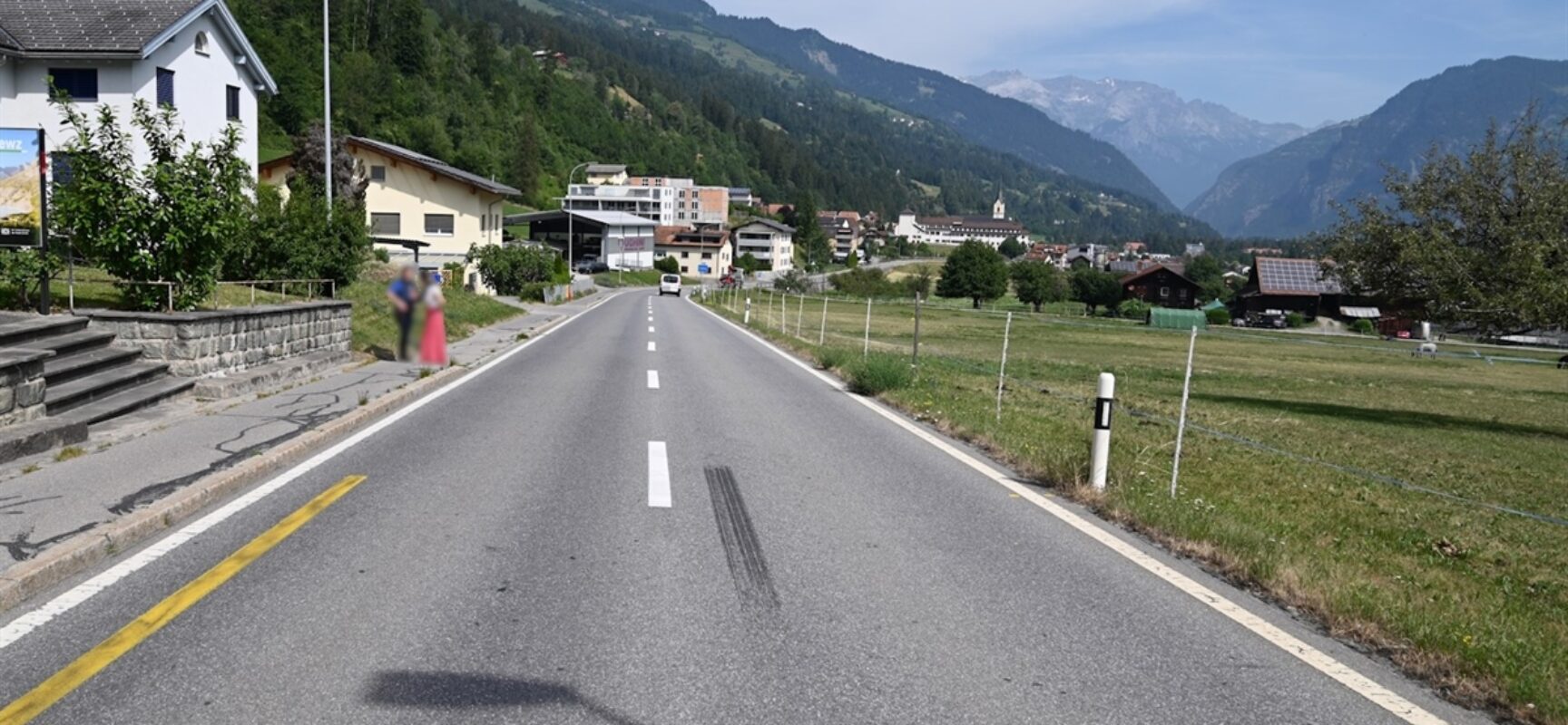 Unfall mit Lastenvelo in Summaprada